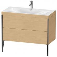 Duravit XV4711OB230C - XViu Two Drawer C-Bonded Floorstanding Vanity Kit Natural Oak