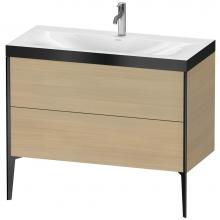 Duravit XV4711OB271P - Duravit XViu Two Drawer C-Bonded Floorstanding Vanity Kit Mediterranean Oak