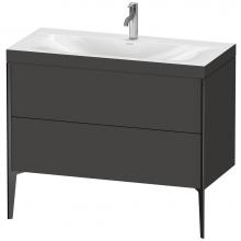 Duravit XV4711OB280C - XViu Two Drawer C-Bonded Floorstanding Vanity Kit Graphite