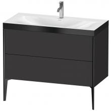 Duravit XV4711OB280P - XViu Two Drawer C-Bonded Floorstanding Vanity Kit Graphite