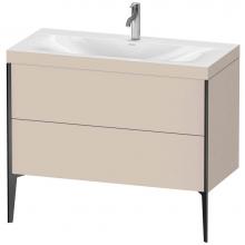 Duravit XV4711OB291C - XViu Two Drawer C-Bonded Floorstanding Vanity Kit Taupe