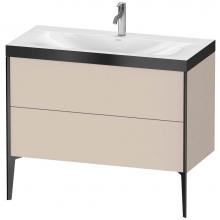 Duravit XV4711OB291P - XViu Two Drawer C-Bonded Floorstanding Vanity Kit Taupe