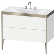 Duravit XV4711TB118P - Duravit XViu C-Bonded Floorstanding Vanity  White Matte