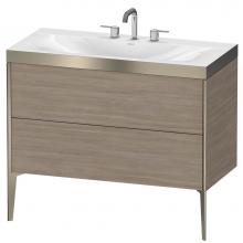 Duravit XV4711TB131P - Duravit XViu C-Bonded Floorstanding Vanity  Pine Silver