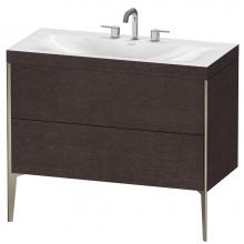 Duravit XV4711TB172C - Duravit XViu C-Bonded Floorstanding Vanity  Brushed Dark Oak