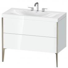 Duravit XV4711TB185C - Duravit XViu C-Bonded Floorstanding Vanity  White High Gloss