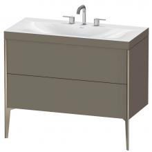 Duravit XV4711TB190C - Duravit XViu C-Bonded Floorstanding Vanity  Flannel Gray Satin Matte