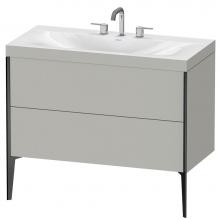 Duravit XV4711TB207C - Duravit XViu C-Bonded Floorstanding Vanity  Concrete Gray Matte