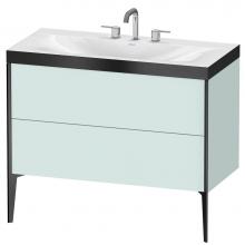 Duravit XV4711TB209P - Duravit XViu C-Bonded Floorstanding Vanity  Light Blue Matte