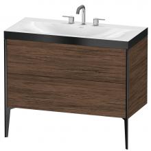 Duravit XV4711TB221P - Duravit XViu C-Bonded Floorstanding Vanity  Dark Walnut