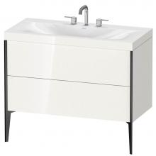 Duravit XV4711TB222C - Duravit XViu C-Bonded Floorstanding Vanity  White High Gloss