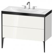 Duravit XV4711TB222P - Duravit XViu C-Bonded Floorstanding Vanity  White High Gloss