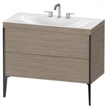 Duravit XV4711TB231C - Duravit XViu C-Bonded Floorstanding Vanity  Pine Silver