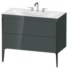 Duravit XV4711TB238C - Duravit XViu C-Bonded Floorstanding Vanity  Dolomiti Gray High Gloss