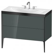 Duravit XV4711TB238P - Duravit XViu C-Bonded Floorstanding Vanity  Dolomiti Gray High Gloss