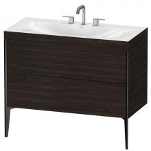 Duravit XV4711TB269C - Duravit XViu C-Bonded Floorstanding Vanity  Brushed Walnut