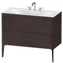 Duravit XV4711TB272C - Duravit XViu C-Bonded Floorstanding Vanity  Brushed Dark Oak