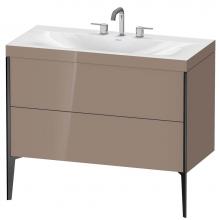 Duravit XV4711TB286C - Duravit XViu C-Bonded Floorstanding Vanity  Cappuccino High Gloss