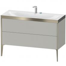 Duravit XV4712EB107P - Duravit XViu Two Drawer C-Bonded Floorstanding Vanity Kit Concrete Gray