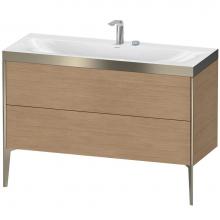 Duravit XV4712EB152P - Duravit XViu Two Drawer C-Bonded Floorstanding Vanity Kit European Oak