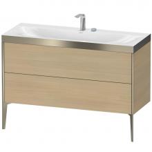 Duravit XV4712EB171P - Duravit XViu Two Drawer C-Bonded Floorstanding Vanity Kit Mediterranean Oak