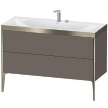 Duravit XV4712EB190P - Duravit XViu Two Drawer C-Bonded Floorstanding Vanity Kit Flannel Gray