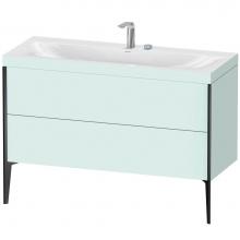 Duravit XV4712EB209C - Duravit XViu Two Drawer C-Bonded Floorstanding Vanity Kit Light Blue