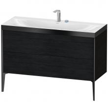 Duravit XV4712EB216P - XViu Two Drawer C-Bonded Floorstanding Vanity Kit Oak Black