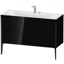 Duravit XV4712EB240C - XViu Two Drawer C-Bonded Floorstanding Vanity Kit Black