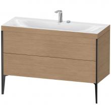 Duravit XV4712EB252C - Duravit XViu Two Drawer C-Bonded Floorstanding Vanity Kit European Oak