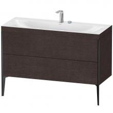 Duravit XV4712EB272C - XViu Two Drawer C-Bonded Floorstanding Vanity Kit Dark Brushed Oak