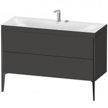 Duravit XV4712EB280C - XViu Two Drawer C-Bonded Floorstanding Vanity Kit Graphite