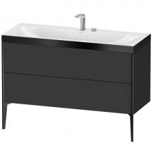 Duravit XV4712EB280P - XViu Two Drawer C-Bonded Floorstanding Vanity Kit Graphite