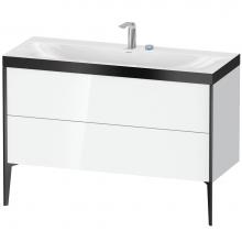 Duravit XV4712EB285P - XViu Two Drawer C-Bonded Floorstanding Vanity Kit White