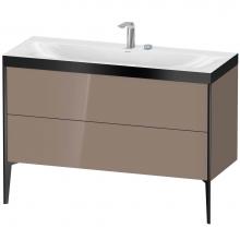 Duravit XV4712EB286P - Duravit XViu Two Drawer C-Bonded Floorstanding Vanity Kit Cappuccino