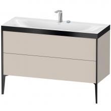 Duravit XV4712EB291P - XViu Two Drawer C-Bonded Floorstanding Vanity Kit Taupe