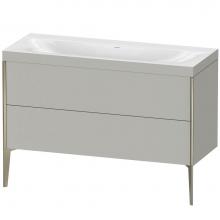 Duravit XV4712NB107C - Duravit XViu Two Drawer C-Bonded Floorstanding Vanity Kit Concrete Gray