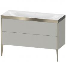 Duravit XV4712NB107P - Duravit XViu Two Drawer C-Bonded Floorstanding Vanity Kit Concrete Gray