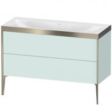 Duravit XV4712NB109P - Duravit XViu Two Drawer C-Bonded Floorstanding Vanity Kit Light Blue