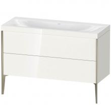 Duravit XV4712NB122C - Duravit XViu Two Drawer C-Bonded Floorstanding Vanity Kit White