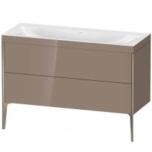 Duravit XV4712NB186C - Duravit XViu Two Drawer C-Bonded Floorstanding Vanity Kit Cappuccino