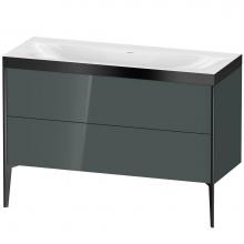 Duravit XV4712NB238P - Duravit XViu Two Drawer C-Bonded Floorstanding Vanity Kit Dolomite Gray