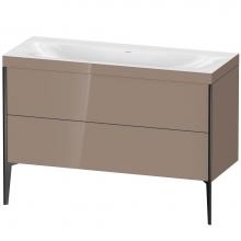 Duravit XV4712NB286C - Duravit XViu Two Drawer C-Bonded Floorstanding Vanity Kit Cappuccino