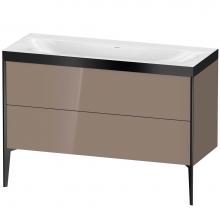 Duravit XV4712NB286P - Duravit XViu Two Drawer C-Bonded Floorstanding Vanity Kit Cappuccino