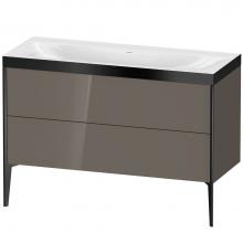 Duravit XV4712NB289P - Duravit XViu Two Drawer C-Bonded Floorstanding Vanity Kit Flannel Gray