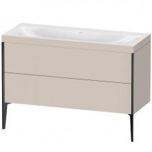 Duravit XV4712NB291C - XViu Two Drawer C-Bonded Floorstanding Vanity Kit Taupe