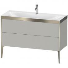 Duravit XV4712OB107P - Duravit XViu Two Drawer C-Bonded Floorstanding Vanity Kit Concrete Gray