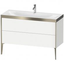 Duravit XV4712OB118P - Duravit XViu Two Drawer C-Bonded Floorstanding Vanity Kit White