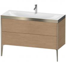 Duravit XV4712OB152P - Duravit XViu Two Drawer C-Bonded Floorstanding Vanity Kit European Oak