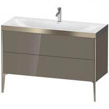 Duravit XV4712OB189P - Duravit XViu Two Drawer C-Bonded Floorstanding Vanity Kit Flannel Gray